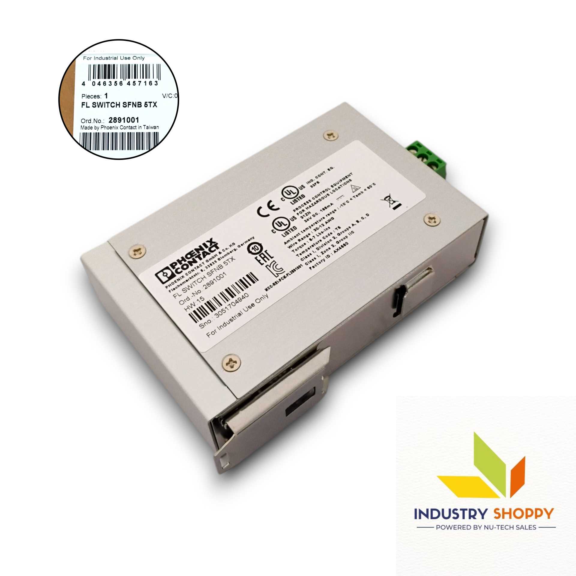 Phoenix FL Switch SFNB 5TX Ethernet Switch Phoenix FL Switch SFNB 5TX Ethernet Switch